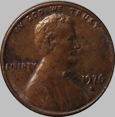 1 цент 1976 D США. Линкольн.