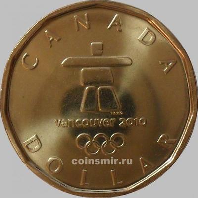 1 доллар 2010 Канада. Олимпиада в Ванкувере.