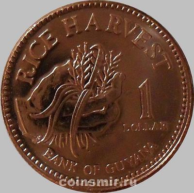 1 доллар 2012 Гайана.