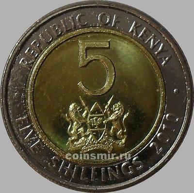 5 шиллингов 2010 Кения. 