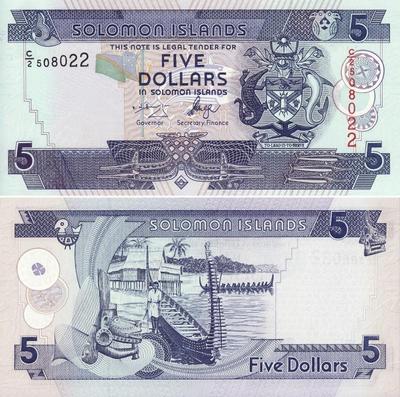 5 долларов 2006 Соломоновы острова.