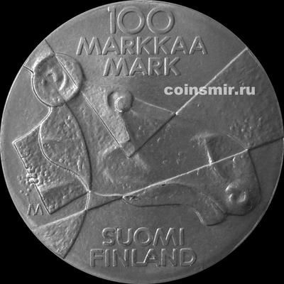 100 марок 1989 Финляндия. Изобразительное искусство Финляндии.