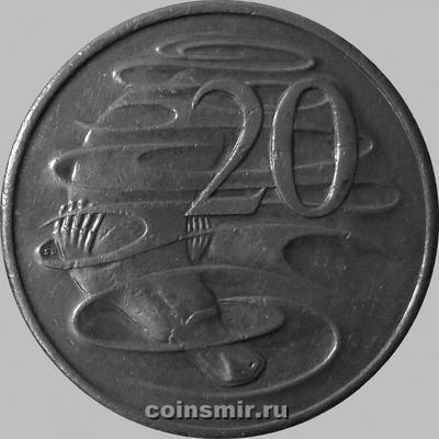 20 центов 1999 Австралия. Утконос.