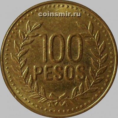 100 песо 2010 Колумбия.  (в наличии 2011)