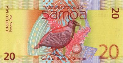 20 тал 2008 Самоа. Зубчатоклювый голубь.