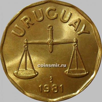 50 сентесимо 1981 Уругвай. Весы.