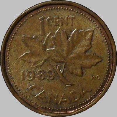 1 цент 1989 Канада.