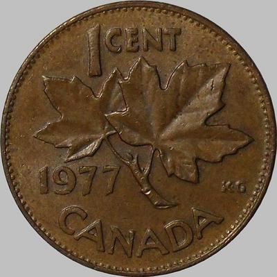 1 цент 1977 Канада.