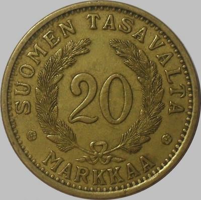 20 марок 1939 S Финляндия.  
