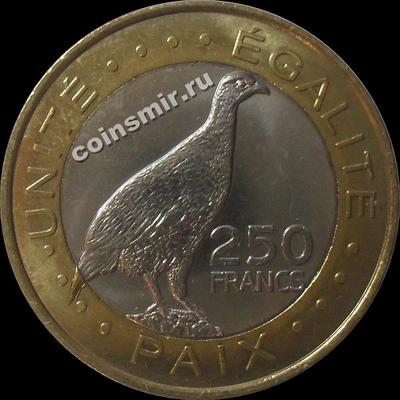 250 франков 2012 Джибути. Турач.
