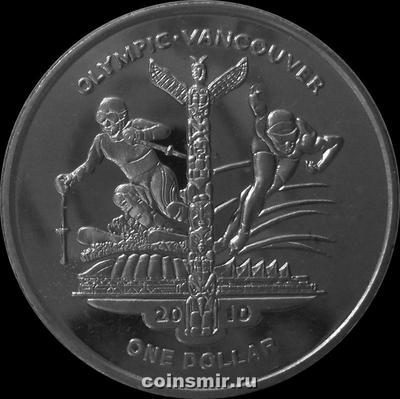 1 доллар 2009 Сьерра-Леоне. Олимпиада в Ванкувере 2010. Спортсмены.