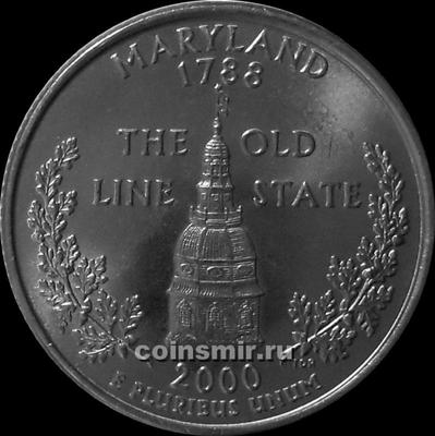 25 центов 2000 D США. Мэриленд.
