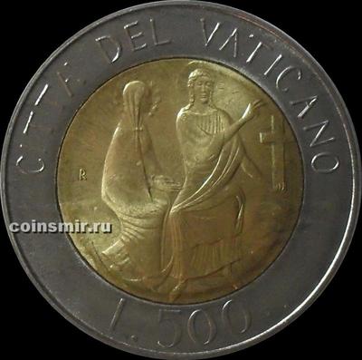 500 лир 1986 Ватикан. Иисус и Дева Мария.