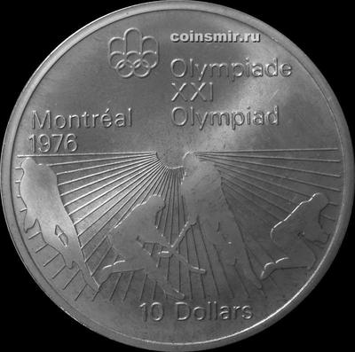 10 долларов 1976 Канада. Хоккей на траве. Олимпиада в Монреале 1976.
