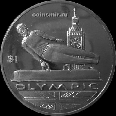 1 доллар 2012 Британские Виргинские острова. Олимпиада в Лондоне 2012. Спортивная гимнастика. 