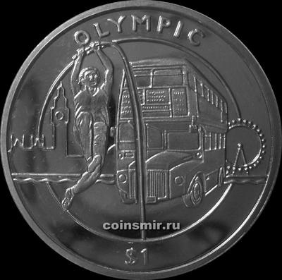 1 доллар 2012 Сьерра-Леоне. Олимпиада в Лондоне 2012. Прыжки с шестом.