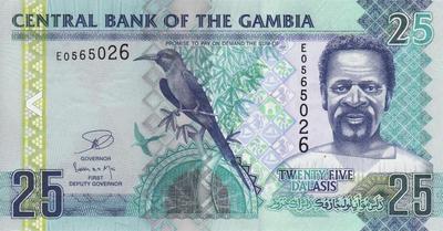 25 даласи 2006-12 Гамбия.  