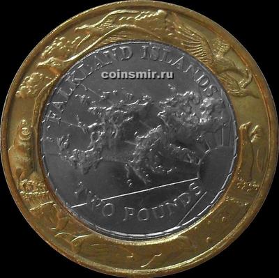 2 фунта 2004 Фолклендские острова. 30 лет монетам Фолклендов.