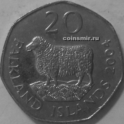 20 пенсов 2004 Фолклендские острова. Овечка.
