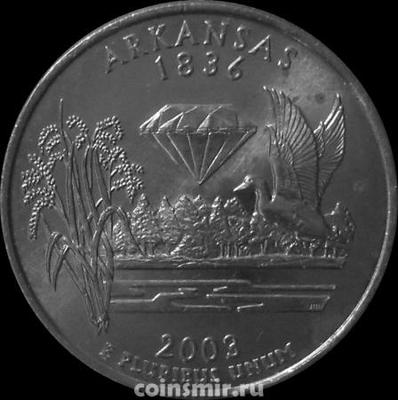 25 центов 2003 D США. Арканзас.