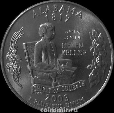 25 центов 2003 D США. Алабама. 
