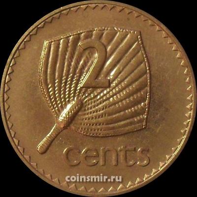 2 цента 2001 острова Фиджи. 