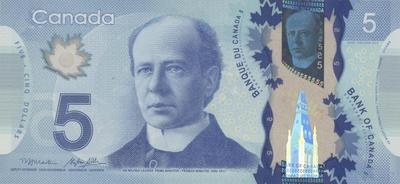 5 долларов 2013 Канада.