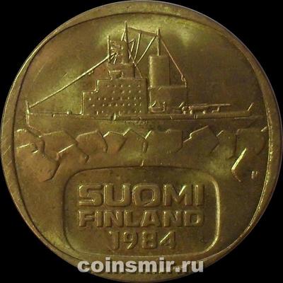5 марок 1984 N Финляндия. Ледокол Урхо.