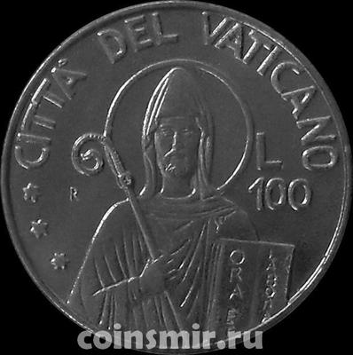 100 лир 1990  Ватикан.