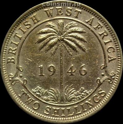 2 шиллинга 1946 Н Британская западная Африка. Георг VI (1895 — 1952).