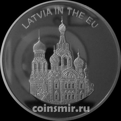 100 лир 2004 Мальтийский орден. Латвия в Евросоюзе.