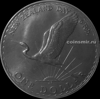 1 доллар 1974 Новая Зеландия. Национальный праздник Новой Зеландии - день Вайтанги.