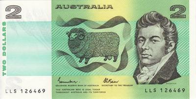 2 доллара 1974-1985 Австралия.