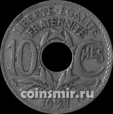 10 сантимов 1927 Франция.  