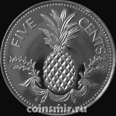 5 центов 1980 Багамские острова. Пруф. (в наличии 1978 год)