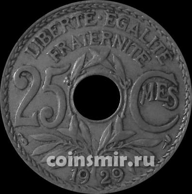 25 сантимов 1929 Франция. 