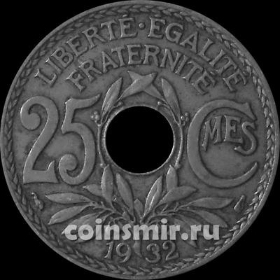 25 сантимов 1932 Франция.  