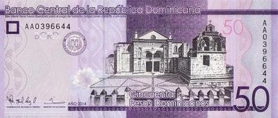 50 песо 2014 Доминиканская республика.