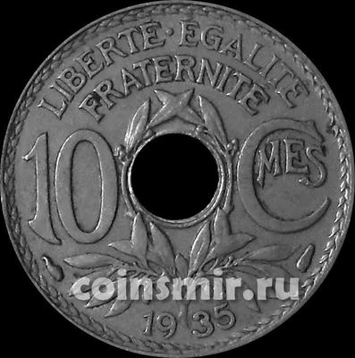 10 сантимов 1935 Франция.