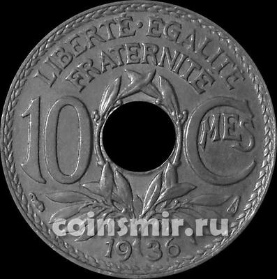 10 сантимов 1936 Франция. 