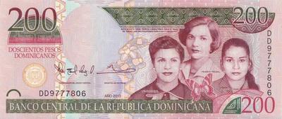 200 песо 2013 Доминиканская республика. 