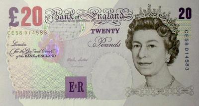 20 фунтов 1999-2006 Великобритания.