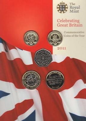 Набор из 13 монет 2011 Великобритания.