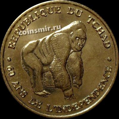 250 франков 2020 Чад Орангутан. 60 лет независимости.