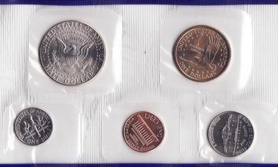 Набор из 5 монет 2001 Р США.