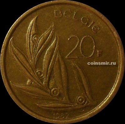 20 франков 1982 Бельгия. BELGIE.