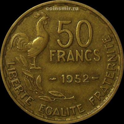 50 франков 1952 без В Франция.