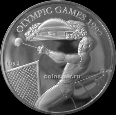 10 тал 1992 Самоа.  Олимпиада в Барселоне 1992. Метание молота.