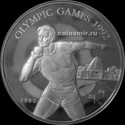 10 тал 1991 Самоа.  Олимпиада в Барселоне 1992. Метание ядра.