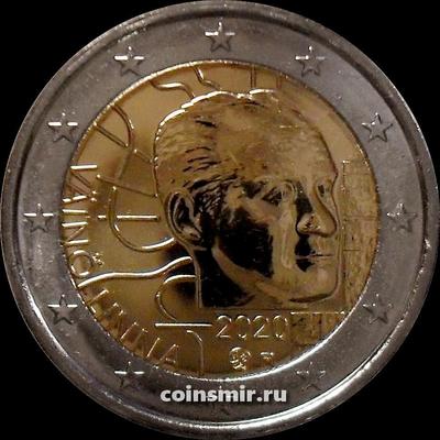 2 евро 2020 Финляндия. 100 лет со дня рождения Вяйнё Линна.